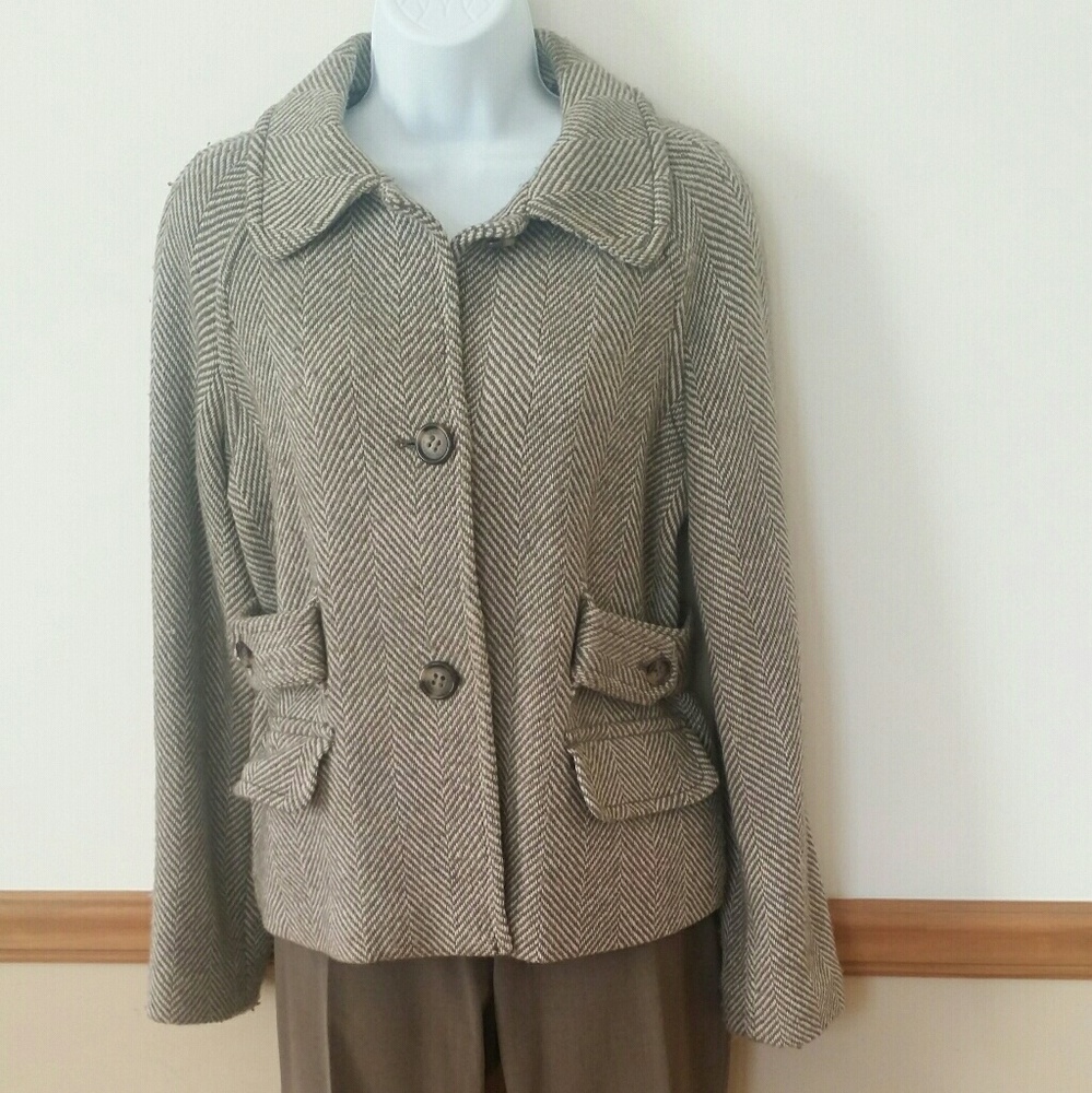 Tweed pants suit